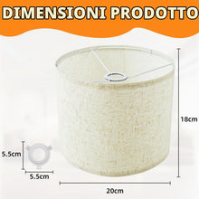 Carica l'immagine nel visualizzatore di Gallery, Paralume in Tessuto,Paralume Abat Jour Lampada da Tavolo Lampadario Lampada da Terra,Rimovibile Paralumi E27 E14,Shade p