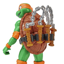 Carica l&#39;immagine nel visualizzatore di Gallery, Giochi Preziosi - Michelangelo Tartarughe Ninja Caos Mutante, Michelangelo in versione Action Figure Base Articolata da 12 cm, Personaggio con Armi da Combattimento, Per Bambini dai 4 anni