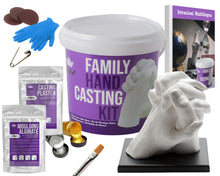 Carica l'immagine nel visualizzatore di Gallery, BWAY Calco Mani Coppia - Regali Natale Originali - Calco Mani con Gesso per Stampi e Alginato - Idee Regalo per Coppie, Fidanzati e Famiglie - Regalo per San Valentino e Anniversari