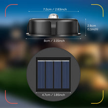 Carica l'immagine nel visualizzatore di Gallery, ELUTENG 4 Pezzi Luci Solari di Ricambio a LED, 8cm Lanterne Solari da Esterno Impermeabile IP55, Pannello Solare per Luc