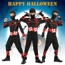 Carica l'immagine nel visualizzatore di Gallery, Aomig Costume da Ninja, Ninja Costume Ragazzo Halloween Costume con Maschera, Pugnale, Freccette, Cintura, Guanti, Cingh