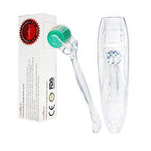 Carica l'immagine nel visualizzatore di Gallery, Aufgeld AG192 Dermaroller 0.5mm con micro-aghi in titanio per la cura della pelle, per le rughe del viso, perdita di capelli, smagliature, ricrescita dei capelli, kit per microneedling