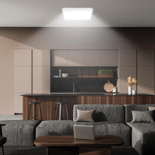 Carica l'immagine nel visualizzatore di Gallery, BRILONER - Plafoniera LED con luce indiretta, piatta, luce bianca neutra, lampada soffitto, plafoniera, plafoniere led a