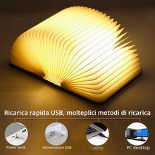 Carica l'immagine nel visualizzatore di Gallery, Luthando Lampada da libro a LED, lampada da libro, lampada pieghevole per libri, illuminazione d'atmosfera a LED, lampad