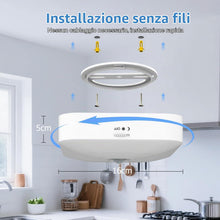 Carica l'immagine nel visualizzatore di Gallery, Toowell Plafoniera LED Soffitto Sensore di Movimento per Luci Senza Fili Lampada da Soffitto Ricaricabile Batteria 5000K