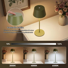 Carica l'immagine nel visualizzatore di Gallery, Aigostar Lampada da Comodino Magnetica e Girevole, con 3 Temperature di Colore e Regolazione Continua, Lampada da Tavolo