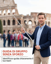 Carica l'immagine nel visualizzatore di Gallery, Asta Portabandiera Telescopica in Acciaio Inossidabile, Leggera e Pieghevole con Impugnatura Antiscivolo, Ideale per Gui