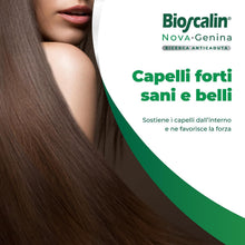 Carica l'immagine nel visualizzatore di Gallery, Bioscalin NOVA:Genina Integratore Alimentare per Capelli con Attivi Naturali, Favorire la Forza dei Capelli per Donna e Uomo, Senza Glutine, Naturalmente Privo di Lattosio, 60 Compresse