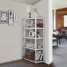 Carica l&#39;immagine nel visualizzatore di Gallery, Yaheetech Scaffale/Scaffalatura da Garage 180 x 90x 40 cm Metallo Zincato a 5 Ripiani Salvaspazio Mensola Angolare per Cucina Magazzino Negozio