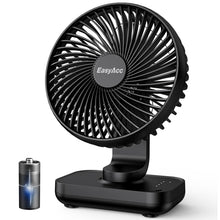 Carica l'immagine nel visualizzatore di Gallery, EasyAcc® Ventilatori da Tavolo a Batteria 4000mAh ricaricabile Silenzioso 4 Velocità Ventilatori da Tavolo Portatile USB-C/Copriventola Rimovibile/Display di Potenza a LED per Scrivania Casa Viaggi