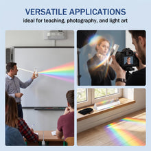 Carica l'immagine nel visualizzatore di Gallery, Due prismi triangolari di rifrazione per uso didattico in vetro ottico