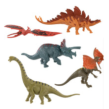 Carica l'immagine nel visualizzatore di Gallery, Idena 40387 - Set di Figure da Gioco, 5 Dinosauri in plastica, ciascuno Alto Circa 15 cm, Figure di Animali per Bambini 