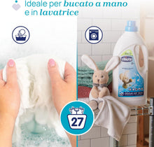 Carica l'immagine nel visualizzatore di Gallery, Artsana Chicco Sensitive Detersivo Bucato Ipoallergenico, rimuove Macchie e Odori, 0+ Mesi - 1.5 L