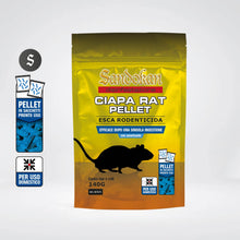 Carica l'immagine nel visualizzatore di Gallery, Sandokan, Ciapa Rat Pellet Veleno per Topi 140g in Bustine da 20g, Esca Topicida Secca a Base di Cereali, Ratticida Croc