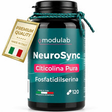 Carica l'immagine nel visualizzatore di Gallery, Citicolina Pura 500mg + Fosfatidilserina, 120 Capsule, Colina Integratore (CDP-Colina), Sostituto Synapsine 1000 e Alpha