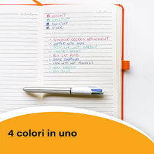 Carica l'immagine nel visualizzatore di Gallery, BIC 4 Colori, Penne Multicolore, Set 6 Penne a Sfera a Scatto con Inchiostri Classici e Pastello, Fusti Assortiti, Cancelleria Scuola e Università