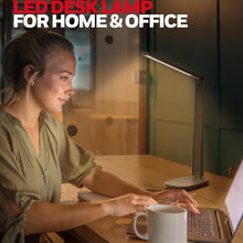 Carica l'immagine nel visualizzatore di Gallery, Honeywell HWT-H2 Sunturalux Lampada da Scrivania LED con Protezione Degli Occhi, 3 Modalità di Illuminazione (Nero)