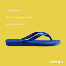 Carica l'immagine nel visualizzatore di Gallery, Havaianas - Top Brasil, Infradito Comode, Resistenti e Leggere con Suola Antiscivolo, Bandiera del Brasile sulle Strisce, Unisex Adulto, Marine Blue, 41/42 EU