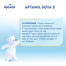 Carica l'immagine nel visualizzatore di Gallery, APTAMIL Soya 3, Alimento Liquido, Naturalmente Senza Lattosio, 12x500ml