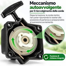 Carica l'immagine nel visualizzatore di Gallery, Topolenashop Avviamento a Strappo per Decespugliatore 33CC 43CC 52CC – Starter Autoavvolgente con Carter, Corda e Manico