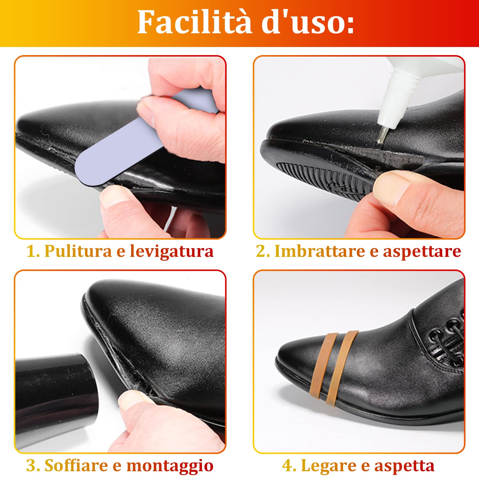 Boot-Fix Colla Professionale Per Riparazione Scarpe - Adesivo Istantaneo Per Suole E Materiali - Foto 7