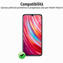 Carica l'immagine nel visualizzatore di Gallery, Vetro Temperato per Xiaomi Redmi Note 8 2020 / Note 8 2021 [3 Pezzi] Vetrino Protettivo Pellicola Protezione Schermo