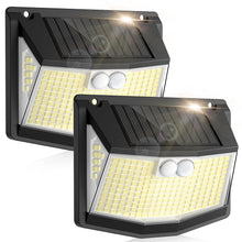 Carica l'immagine nel visualizzatore di Gallery, Lampada solare per esterni, rilevatore di movimento: 248 LED solare per esterni, proiettore con sensore di movimento, 3 modalità a 270°, illuminazione di sicurezza, senza fili, IP65, impermeabile, per