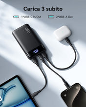 Carica l'immagine nel visualizzatore di Gallery, INIU Power Bank, 20000mAh 22,5W Powerbank Ricarica Rapida, USB C Input &amp; Output Caricatore Portatile PD3.0 QC4.0 Powerbank per iPhone 17 16 15 14 13 12 Pro Max Mini Plus Samsung S23 S22 iPad etc