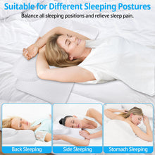 Carica l'immagine nel visualizzatore di Gallery, TEGOVE Cuscino Cervicale Per Dormire,Cuscino in Memory Foam Ortopedico Cervicale per Dolore al Collo Cuscino Ergonomico per Migliorare La Qualità Del Sonno,60 X 34 X 13CM