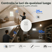 Carica l'immagine nel visualizzatore di Gallery, QIACHIP E27 Portalampada con Telecomando 433Mhz