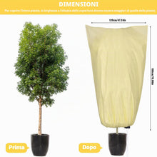 Carica l'immagine nel visualizzatore di Gallery, Cappuccio Protezione Piante, 2 PCS Protezione Invernale per Piante, Telo Protezione Piante con Cordoncino，Protezione Ant