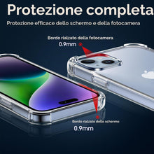 Carica l'immagine nel visualizzatore di Gallery, Melomon Cover per iPhone 15 (6,1 Pollici), Custodia Trasparente per Assorbimento degli Urti con Paraurti in TPU Morbido,