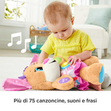 Carica l'immagine nel visualizzatore di Gallery, Fisher-Price, la Sorellina del Cagnolino Smart Stages Ridi &amp; Impara, Morbido Peluche Educativo per Imparare le Prime Parole, con 75+ Canzoni, Luci e Melodie, Versione italiana, FPP54