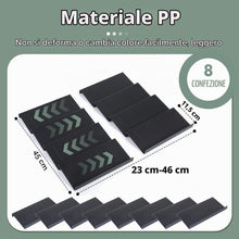 Carica l'immagine nel visualizzatore di Gallery, AiQInu Porta Spezie da Cassetto 8 Pezzi, Portaspezie Estensibile da 23cm a 46cm, Organizer per Cassetti per Spezie, Organizer Spezie Cucina, per Cucina, Piano di Lavoro, Armadio, Mensola