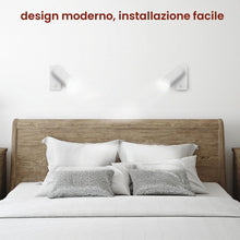 Carica l'immagine nel visualizzatore di Gallery, Maclean Applique MCE369 GU10 con interruttore Max. 40W | design moderno per soggiorno, camera da letto e corridoio | 55x
