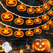 Carica l'immagine nel visualizzatore di Gallery, Zucca di Luci Stringa Halloween, Halloween Luci Stringa, 3Meters 20 LED Lanterna Zucca Stringa, per Interni ed Esterni, 