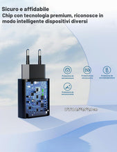 Carica l'immagine nel visualizzatore di Gallery, 4 Pezzi Caricatore USB Quick Charge 3.0 18W, Carica Batterie Cellulare, Universale Caricabatterie Alimentatore Spina USB