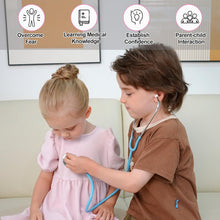 Carica l'immagine nel visualizzatore di Gallery, Stetoscopio Bambini Stetoscopio Giocattolo Giochi Di Ruolo Per Ragazze e Ragazzi Di 3+ Anni (Rosa Blu)