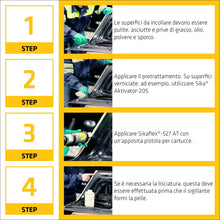 Carica l'immagine nel visualizzatore di Gallery, SIKA - Sigillante carrozzeria - Sikaflex-527 AT - Nero - 300ml