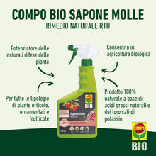 Carica l'immagine nel visualizzatore di Gallery, COMPO BIO Sapone Molle di Potassio,Rimedio per Afidi,Pronto Uso, 750ml