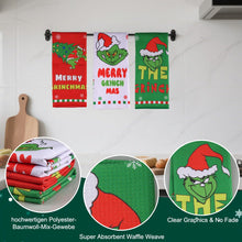 Carica l'immagine nel visualizzatore di Gallery, Szhhrxi Set di 3 Strofinacci da Cucina Natalizi - Asciugamani Cucina Resistenti, Canovacci da Cucina (40x60 cm) - Idee Regalo Natale 2025, Sottopiatti Decorazioni Tavola
