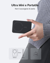 Carica l'immagine nel visualizzatore di Gallery, Baseus Enerfill MagSafe Power Bank 10000 mAh 22,5 W Magnetic Power Bank USB C, Batterie esterne senza fili, Mini Power Bank Compatibile con iPhone 16/15/14/13/12/Pro/Pro Max Serie, Nero