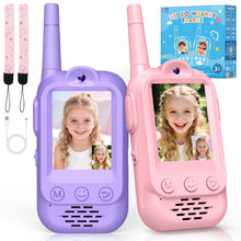 Carica l'immagine nel visualizzatore di Gallery, iKidiki Walkie Talkie Bambini Ricaricabili, Regalo Bambina 3 4 5 6 7 8 Anni Walkie-Talkie per Bambini con Video Giocatto