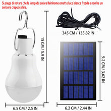 Carica l'immagine nel visualizzatore di Gallery, Beinhome Lampadina solare ricaricabile per esterni,1 pezzi Lampada alimentata a pannello solare Lampadina a led portatil