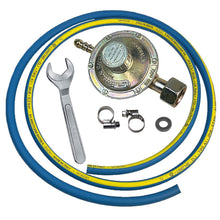 Carica l'immagine nel visualizzatore di Gallery, Crisalide®- Kit Tubo REGOLATORE Professionale 4 pz (Gas, Gpl) Cucina, Barbecue, Stufa: 1 Tubo+1 Regolatore+2 Fascette+1C