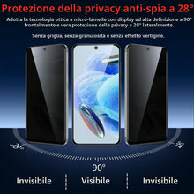 Carica l'immagine nel visualizzatore di Gallery, Privacy Pellicola per Xiaomi Redmi Note 12 Pro 4G/5G Vetro Temperato Anti Spy Durezza 9H Vetrino Protettiva Anti-Graffio