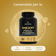 Carica l'immagine nel visualizzatore di Gallery, Bandini® Mumijo Shilajit Himalayano Puro 40.000mg 120 capsule, 85 minerali