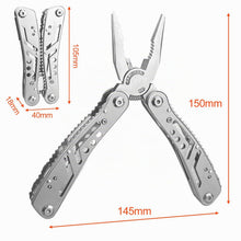 Carica l'immagine nel visualizzatore di Gallery, Gvolatee Pinza Multiuso 11 in 1, Pieghevole Multitool in Acciaio Inossidabile con Cacciavite Punte, Coltello Tascabile, 