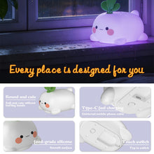 Carica l'immagine nel visualizzatore di Gallery, OHAANYY Lampada Notte Silicone Panda LED Ricaricabile Sfumatura 7 Colori