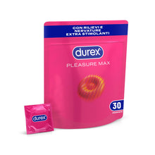 Carica l'immagine nel visualizzatore di Gallery, Durex Pleasuremax, Preservativi con Rilievi e Nervature, Formato Convenienza, Confezione Riciclabile Salvaspazio, 30 Pro